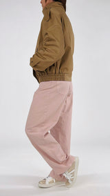 Bomber gabardine collo in piedi Vic.