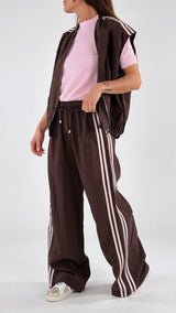 Pantalone lyocell bande Kiki