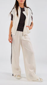 Pantalone lyocell bande Kiki