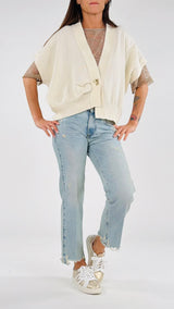 Gilet kimono asimmetrico T.