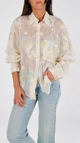 Camicia foliage fili lurex H.