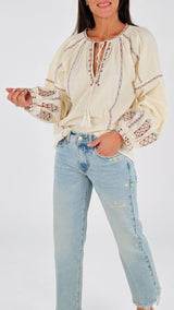 Camicia ricami nappine K.