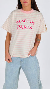 T-shirt over righe Paris Vic.