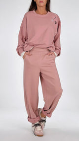 Pantalone felpa riprese Twin.