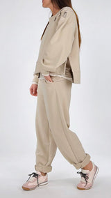 Pantalone felpa riprese Twin.