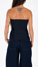 Corpetto denim elasticato T.