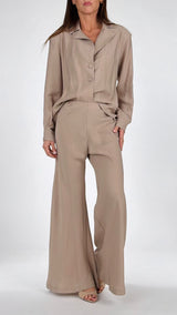 Pantalone sbieco viscosa H.