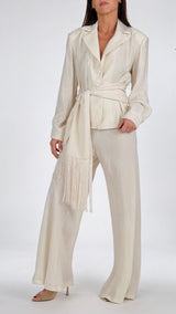 Pantalone sbieco viscosa H.