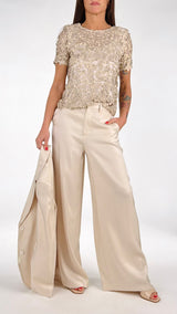 T-shirt paillettes opaca T.