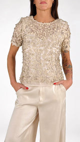 T-shirt paillettes opaca T.