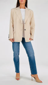 Giacca raso doppia abbottonatura H.