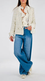 Giacca chanel stuoia lurex H.