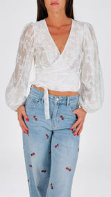 Camicia incrociata bombolino H