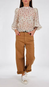 Camicia fiori elasticata T