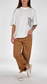 T- shirt m/m pailletes T