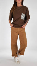 T- shirt m/m pailletes T