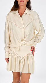 Camicia twill stropicciata H