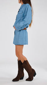 Abito chambray viscosa H.
