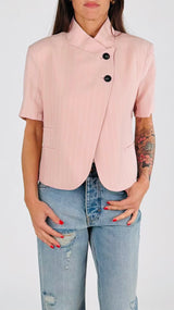Giacca coreana gessata m/m H.