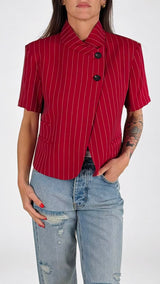 Giacca coreana gessata m/m H.