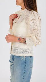 Giacchina macramè paillettes K.