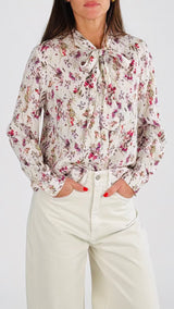 Camicia crêpe fiori kiki