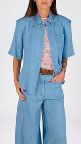 Camicia chambray viscosa H.