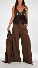 Top georgette ricami H.