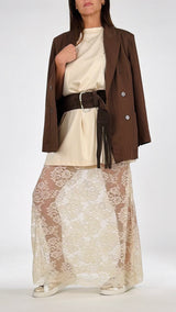 Abito jersey+sottoveste pizzo H.