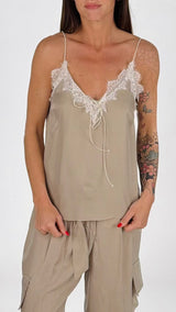 Top lingerie pizzo cupro H.