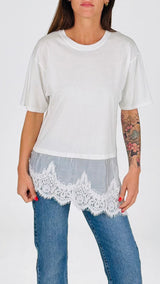 T shirt pizzo maltinta Twin