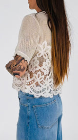 T-shirt rete macramé H.