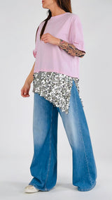 T-shirt balza paillettes T.