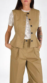Gilet tela godet T.