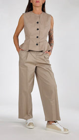 Pantalone tela pences T.