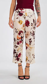 Pantalone lino camelie Vic.