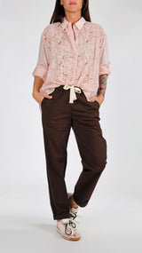 Pantalone popeline coulisse Vic.