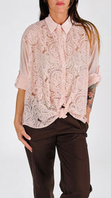 Camicia mussola macramé You.