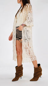 Cardigan lungo crochet H.