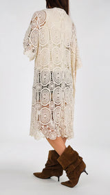 Cardigan lungo crochet H.