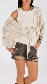 Kimono corto rete cornely H.
