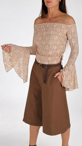 Shiffer pizzo manica calla H.