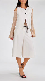 Gilet twill fiammato H.