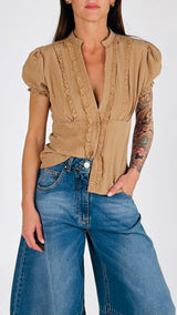 Camicia coreana rouches H.