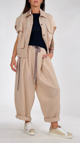 Pantalone viscosa lavata Vic.