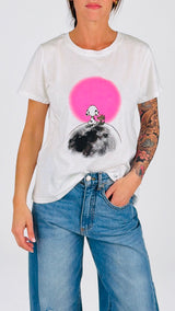 T-shirt Snoopy moon