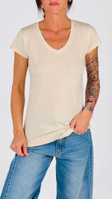 T-shirt V fiammata