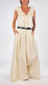 Pantalone palazzo crock H.
