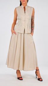 Camicia righe coreana alamari