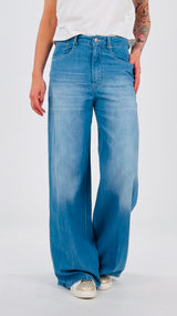 Pantalone 5 tasche chambray T.